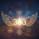 numero 333 divino com asas e luz celestial representando mensagem dos anjos
